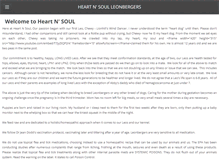 Tablet Screenshot of heartnsoulleos.com